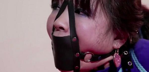  Mina tightly hogtied Video